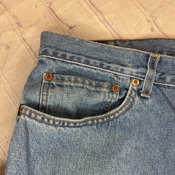 LEVI’S 550 Relaxed Fit Classic Blue Men's Jeans 42x30 - Picture 10 of 13